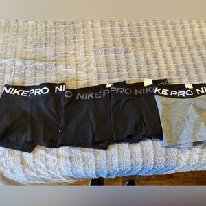 Nike Pro Black and Gray Shorts Collection